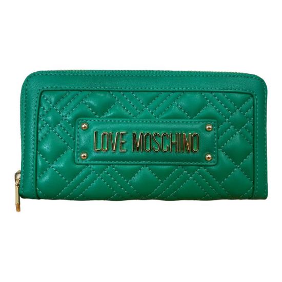 Immagine di LOVE MOSCHINO PORTAFOGLI DONNA A 2 SCOMPARTI CHIUSO da ZIP 8 CARD ver/fux JC5600