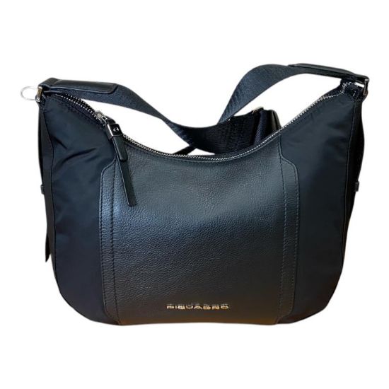 Immagine di PIQUADRO BORSA DONNA SACCA Media da spalla Tessuto Tecnico e pelle TRACOLLA reg. TASCHE org. NERO BD6657W92T