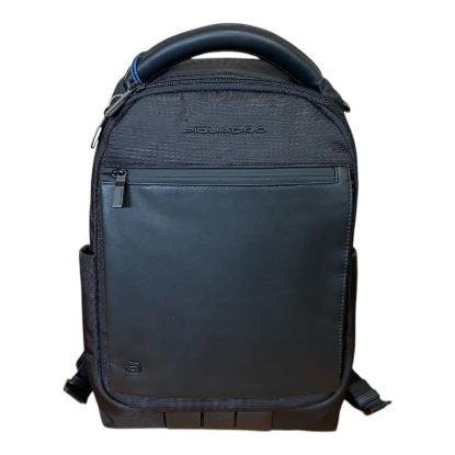 Immagine di PIQUADRO ZAINO Medio Piccolo TESSUTO E PELLE tasca pc 13,3" + ipad Nero CA6219S136