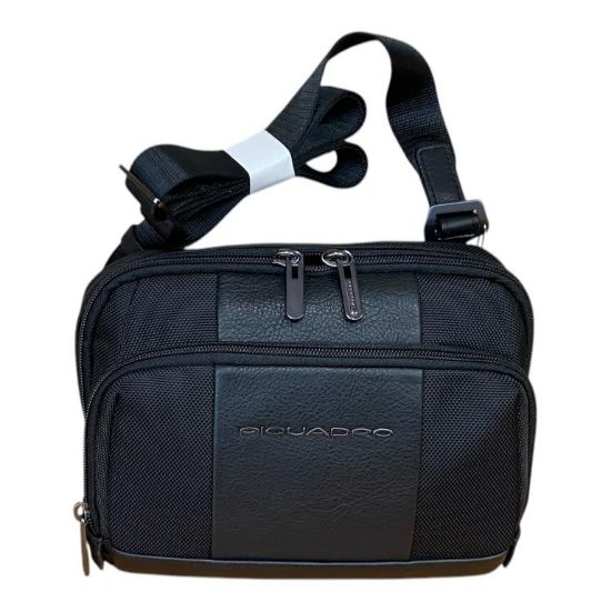 Immagine di PIQUADRO Borsello uomo ORIZZONTALE in tessuto riciclato per iPad®mini CA6646BR2