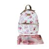 Immagine di PASH BAG Borsa donna ZAINO da spalla CHIUSO con ZIP sciarpa inclusa FIORI ERIC