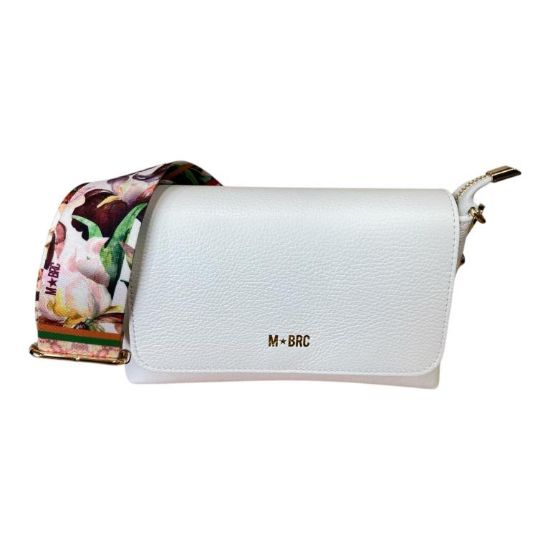 Immagine di M BRC borsa sacca Piccola da spalla in pelle 2 tracolle inc chiusa da patta C110