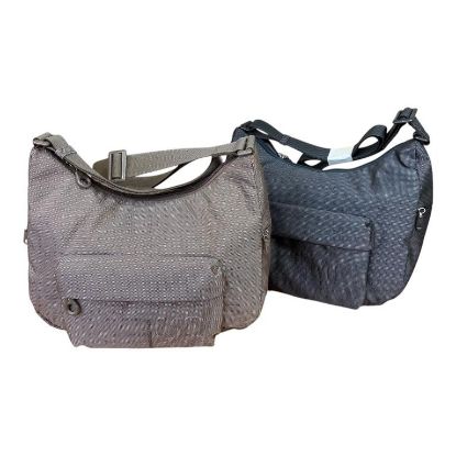 Immagine di MANDARINA DUCK MD20 BORSA DONNA SACCA Media TRACOLLA TASCHE Taupe/Acciaio QMT56