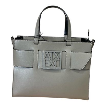 Immagine di ARMANI AX borsa donna shopping MEDIO GRANDE da Braccio cn tracolla TAUPE 942689