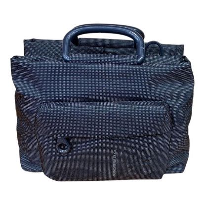 Immagine di MANDARINA DUCK BAULETTO DA BRACCIO con 3 DIVISORI e Tracolla Blu QMT53