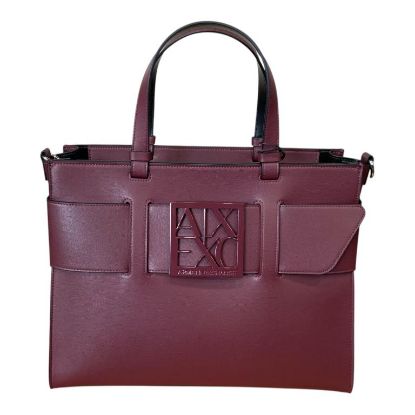 Immagine di ARMANI AX borsa donna shopping MEDIO GRANDE da Braccio cn tracolla VINO 942689
