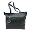 Immagine di MBRC Shopper da spalla in pelle di vitello / tasche esterne / Made in Italy G374