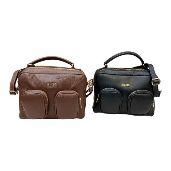 Immagine di M BRC borsa donna Bauletto 2 DIVISORI Medio in pelle da braccio + tracolla G133