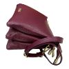 Immagine di MBRC Borsa donna tracollina IN PELLE / da spalla con 3 divisori interni G161