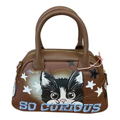 Immagine di BRACCIALINI Borsa Shopper Bauletto da braccio con tracolla GATTO CAT B18510