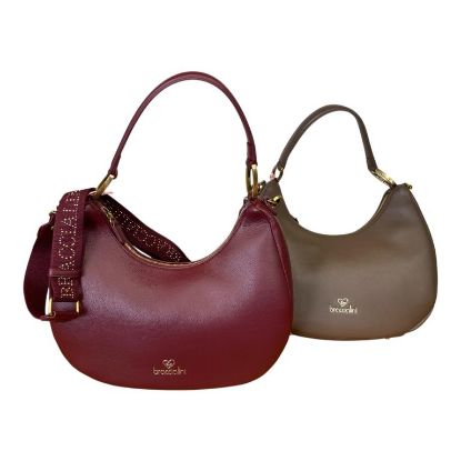 Immagine di BRACCIALINI Sacca mezza luna Media da spalla con tracolla e pochette B18504