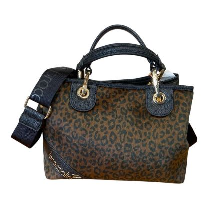 Immagine di BRACCIALINI BETH Leopard Shopper Media da braccio con tracolla e pochette B18571