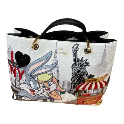 Immagine di BRACCIALINI Borsa Shopper da braccio con divisori Looney Tunes Bugs Bunny LT202