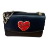 Immagine di LOVE MOSCHINO BORSA DA SPALLA CHIUSA DA PATTA 3 DIVISORI tracolla regolab JC4184