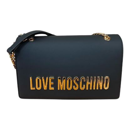 Immagine di LOVE MOSCHINO BORSA DA SPALLA 3 DIVISORI interni PATTINA tracolla scorrev JC4192