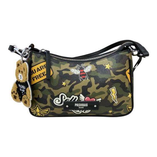 Immagine di Pash Bag BORSA DONNA Piccola SACCA DA SPALLA cn tracolla lunga Multicolor ALISSA
