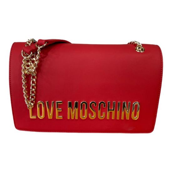 Immagine di LOVE MOSCHINO BORSA DA SPALLA con 3 DIVISORI interni PATTINA JC4192