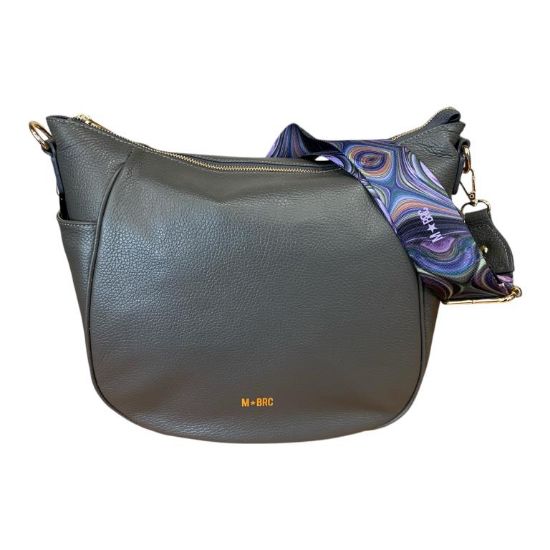 Immagine di MBRC borsa sacca Media da spalla in pelle di vitello 2 tracolle reg incluse T102