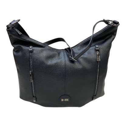 Immagine di MBRC borsa sacca Grande da spalla in pelle di vitello Made in Italy G430