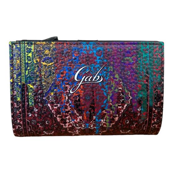 Immagine di GABS PORTAFOGLI DONNA IN PELLE MEDIO PORTA SPICCI ESTERNO 7 card Stampe GMONEY14