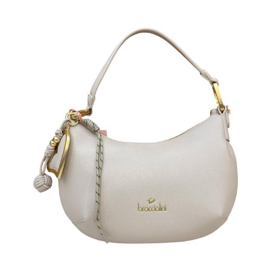 Immagine di BRACCIALINI Sacca mezza luna Piccola da spalla cn tracolla e pochette GRI B18532