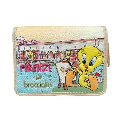 Immagine di BRACCIALINI PORTAFOGLI donna Medio 6 CARD + SPICCI Looney Tunes TITTI LT262