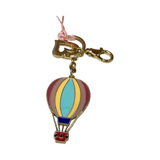 Immagine di BRACCIALINI PORTACHIAVI ANELLO In metallo con 1 CIONDOLO MONGOLFIERA AB0457 KR1