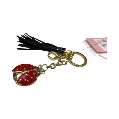 Immagine di BRACCIALINI PORTACHIAVI ANELLO In metallo con 1 CIONDOLO COCCINELLA AB0455 KR6