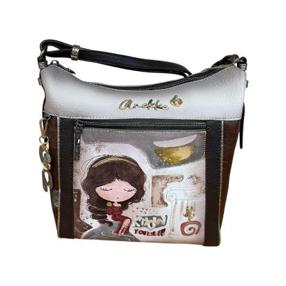 Immagine di ANEKKE Borsa Donna Sacca Hobo Media da spalla con tracolla regolabile 42703007