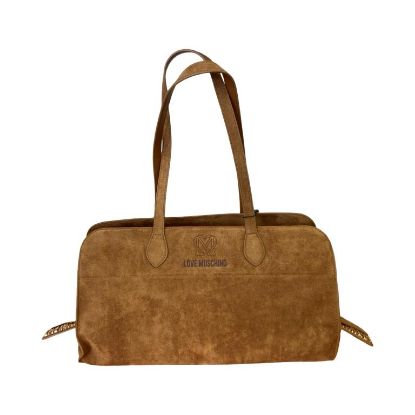 Immagine di LOVE MOSCHINO BORSA DONNA SHOPPER Grande da spalla ALCANTARA scamosciato JC4271