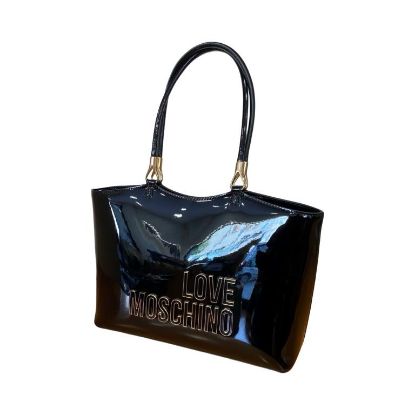 Immagine di LOVE MOSCHINO Borsa Donna Shopper Media d SPALLA Materiale vernice lucida JC4247