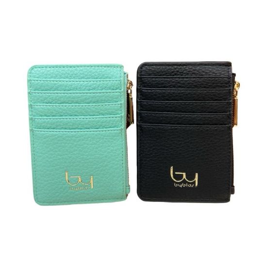 Immagine di BYBLOS PORTAFOGLI DONNA credit card piatto 10 FESSURE e zip 98B820