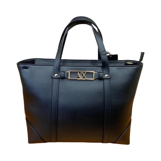 Immagine di ARMANI AX borsa donna shopper MEDIA da Braccio con tracolla applicabil NERO 2609