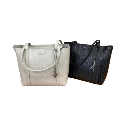 Immagine di ARMANI AX borsa donna shopper GRANDE a 2 manici da spalla / ecopelle 1199F15325