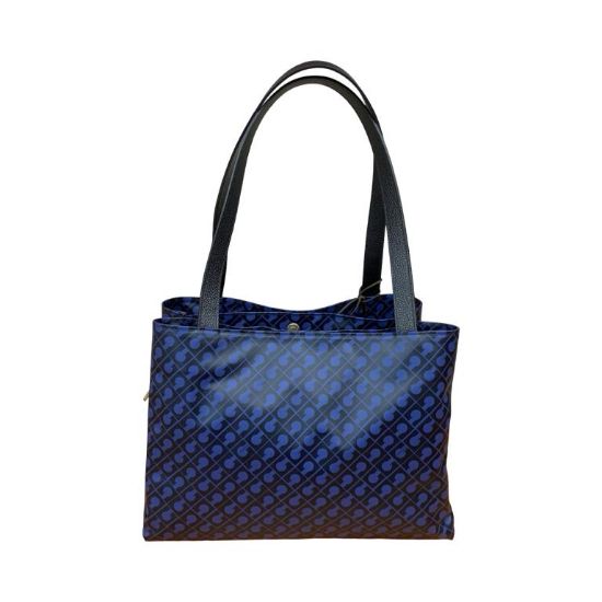 Immagine di GHERARDINI BORSA DONNA SHOPPING MEDIA DA SPALLA CON 3 DIVISORI BLU GH 0222