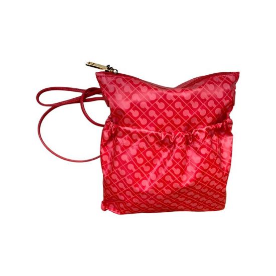 Immagine di GHERARDINI BORSA DONNA TRACOLLINA PIATTA CON TRACOLLA REGOLABILE CORALLO 0231