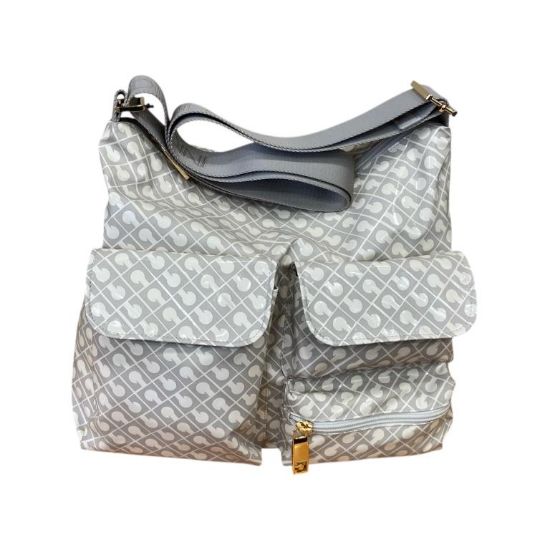 Immagine di GHERARDINI BORSA DONNA SACCA DA SPALLA TASCHE Esterne TRACOLLA REGOL Avorio 0332