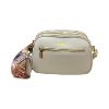 Immagine di MBRC Borsa donna Piccola tracollina da spalla 3 divisori / pelle Made Italy 118H