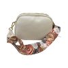 Immagine di MBRC Borsa donna Piccola tracollina da spalla 3 divisori / pelle Made Italy 118H