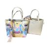 Immagine di PASH BAG SHOPPER REVERS DA SPALLA + borsa pochette interna a tracolla Beige KATE