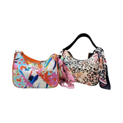Immagine di Pash Bag BORSA DONNA SACCA Mezza luna media DA SPALLA Colori HELGA