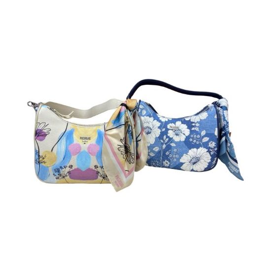Immagine di Pash Bag BORSA DONNA SACCA Mezza luna media DA SPALLA Stampe HELGA