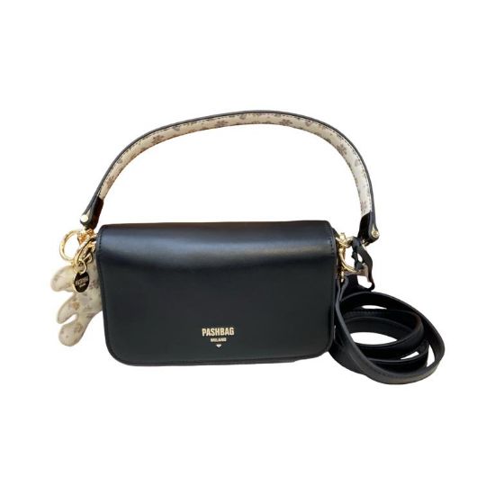 Immagine di Pash Bag BORSA Donna TRACOLLINA DA SPALLA 2 tracolle Chiusa da pattina NER KEZIE