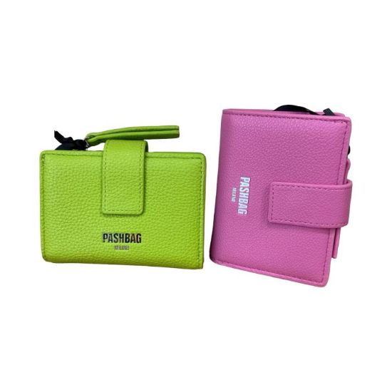 Immagine di Pash Bag PORTAFOGLI DONNA piccolo 5 credit card FOTO e monete Tinta unita CLIFF