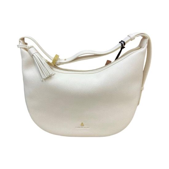 Immagine di L'Atelier du Sac BORSA DONNA Morbida SACCA DA SPALLA tracolla reg Bianco DIANNE