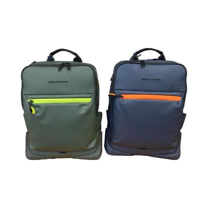 Immagine di PIQUADRO ZAINO Medio TESSUTO GOMMATO resistente all'acqua tasca pc 15,6" + ipad CA6465C20