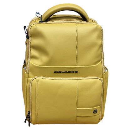 Immagine di PIQUADRO ZAINO Medio Piccolo in TESSUTO SPALMATO tasca pc 14" + ipad Giallo CA6238W129