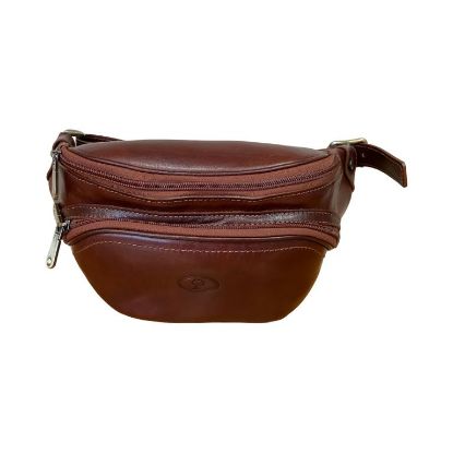 Immagine di IL KUOIO MARSUPIO UOMO IN PELLE PRIMA SCELTA MADE IN ITALY TASCHE ORGANIZZ. 3316