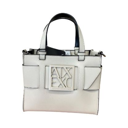 Immagine di ARMANI AX borsa donna shopping MEDIO PICCOLO da Braccio + tracolla Chiaro 942690