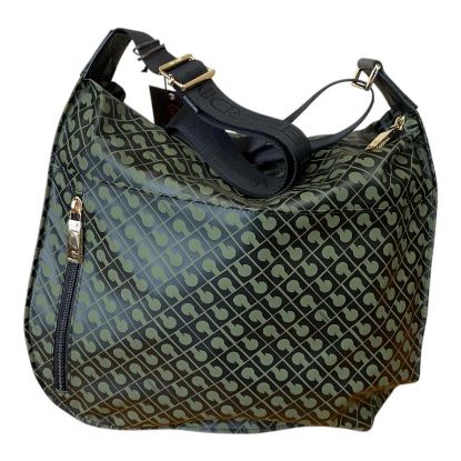 Immagine di GHERARDINI BORSA SACCA MEDIA da spalla TASCHE Esterne TRACOLLA REGOL Verde 0260